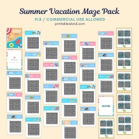 Summer Vacation Mazes Pack