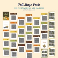 Fall Themed Mazes Pack